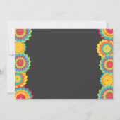 Fiesta Birthday Invitation Fiesta Fun Turning Uno Kaart (Achterkant)