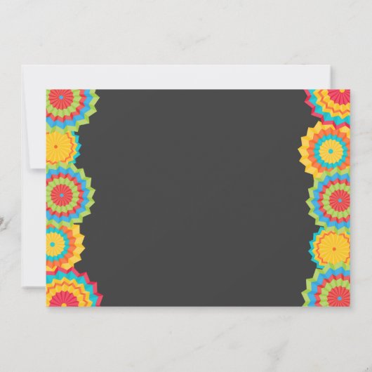 Fiesta Birthday Invitation Fiesta Fun Turning Uno Kaart (Achterkant)