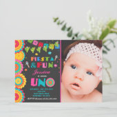 Fiesta Birthday Invitation Fiesta Fun Turning Uno Kaart (Staand voorkant)
