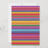 Fiesta Birthday Invitation, Mexicaanse Fiesta Part Kaart (Achterkant)