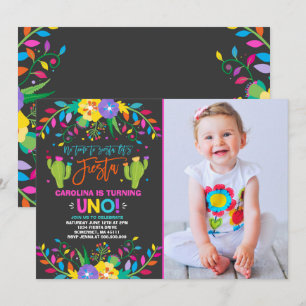 Fiesta Birthday Invitation Mexican Birthday Fiesta Kaart