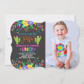 Fiesta Birthday Invitation Mexican Birthday Fiesta Kaart (Voorkant)