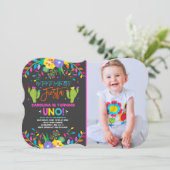 Fiesta Birthday Invitation Mexican Birthday Fiesta Kaart (Staand voorkant)