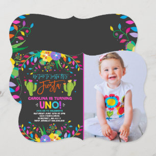 Fiesta Birthday Invitation Mexican Birthday Fiesta Kaart