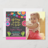 Fiesta Birthday Invitation Mexican Birthday Fiesta Kaart (Voorkant)
