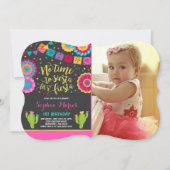 Fiesta Birthday Invitation Mexican Birthday Fiesta Kaart (Voorkant)