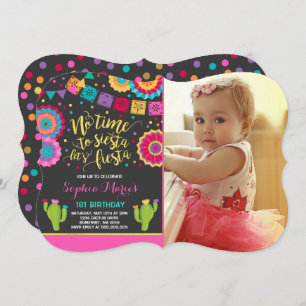 Fiesta Birthday Invitation Mexican Birthday Fiesta Kaart