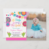 Fiesta Birthday Invitation Mexican Birthday Fiesta Kaart (Voorkant)