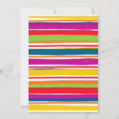 Fiesta Birthday Invitation Mexican Kaart (Achterkant)