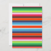 Fiesta Birthday Invitation - Sarape Border Kaart (Achterkant)