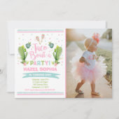 Fiesta Birthday Invitation Taco Bout A Party Kaart (Voorkant)