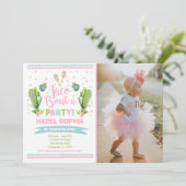 Fiesta Birthday Invitation Taco Bout A Party Kaart (Staand voorkant)