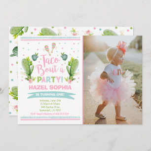 Fiesta Birthday Invitation Taco Bout A Party Kaart