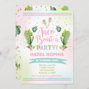 Fiesta Birthday Invitation Taco Bout A Party Kaart