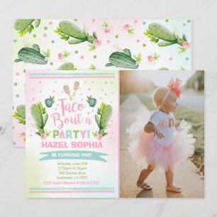 Fiesta Birthday Invitation Taco Bout A Party Kaart
