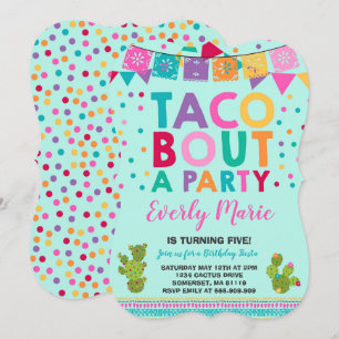 Fiesta Birthday Invitation Taco Bout A Party Kaart