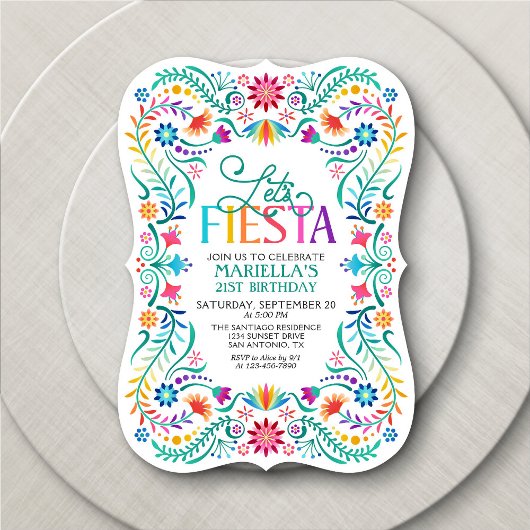 Fiesta Birthday Kaart