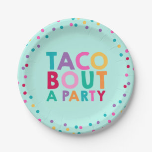 Fiesta Birthday Paper Bord 7-inch Taco Bout A Part