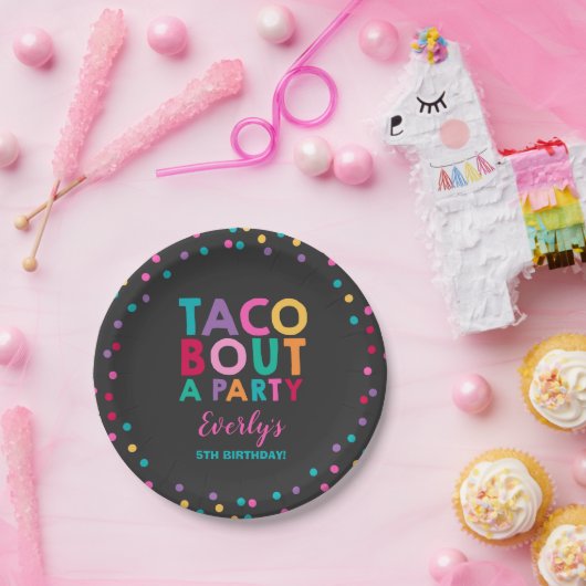Fiesta Birthday Paper Bord 7-inch Taco Bout A Part (Feest)