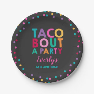 Fiesta Birthday Paper Bord 7-inch Taco Bout A Part