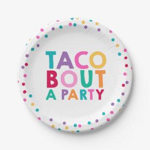 Fiesta Birthday Paper Bord 7-inch Taco Bout A Part