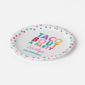 Fiesta Birthday Paper Bord 7-inch Taco Bout A Part (Gekanteld)