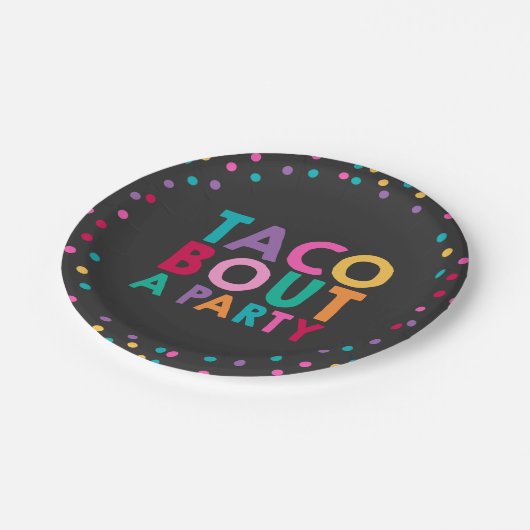 Fiesta Birthday Paper Bord 7-inch Taco Bout A Part (Gekanteld)