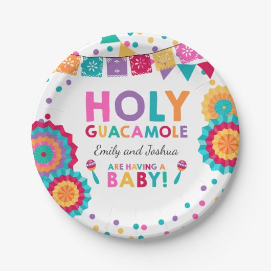 Fiesta Birthday Paper Bord Heilige Guacamole Party (Voorkant)