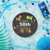 Fiesta Birthday Paper Bord - Naam/jaar aanpassen (Feest)