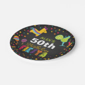 Fiesta Birthday Paper Bord - Naam/jaar aanpassen (Gekanteld)