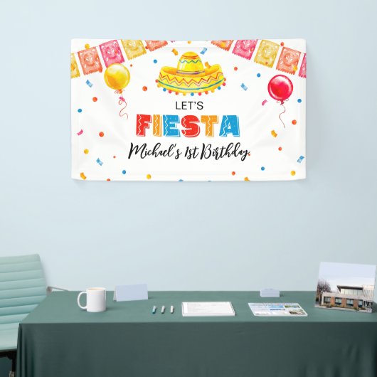 FIESTA Birthday Party banner backdrop  (Beurs)