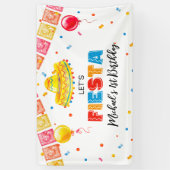 FIESTA Birthday Party banner backdrop  (Verticaal)