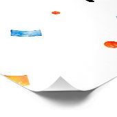 FIESTA Birthday Party banner backdrop Perfect Poster (Hoek)