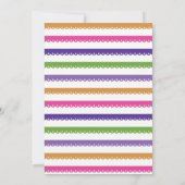 Fiesta Birthday Party Floral Mexico Invitation Kaart (Achterkant)