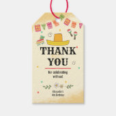 Fiesta Birthday Party Gift Labels Cadeaulabel (Voorkant)