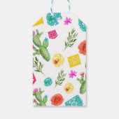 Fiesta Birthday Party Invitation Mexicaans thema Cadeaulabel (Achterkant)