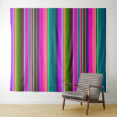 Fiesta Birthday Party Mexican Serape Blanket Wandkleed (In Situ (horizontaal))