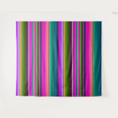 Fiesta Birthday Party Mexican Serape Blanket Wandkleed (Voorkant (horizontaal))