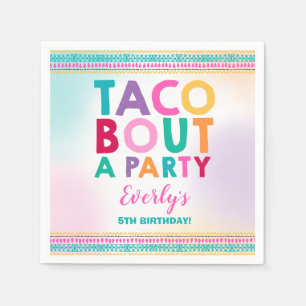 Fiesta Birthday Party Napkin Taco Bout Partij Servet