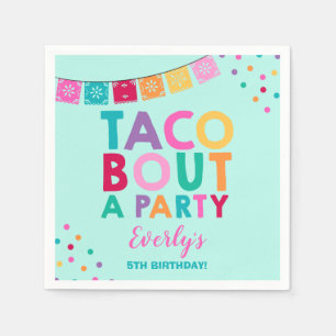 Fiesta Birthday Party Napkin Taco Bout Partij Servetten