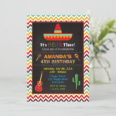 Fiesta Birthday Uitnodiging (Staand voorkant)