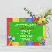 Fiesta Birthday Uitnodiging (Staand voorkant)