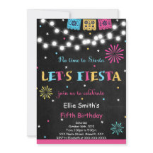 Fiesta Birthday Uitnodiging