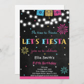 Fiesta Birthday Uitnodiging (Voorkant / Achterkant)