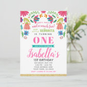 Fiesta Birthday Uitnodiging (Staand voorkant)