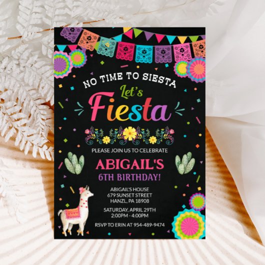 Fiesta Birthday Uitnodiging