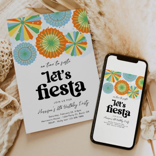 Fiesta Birthday Uitnodiging