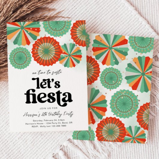 Fiesta Birthday Uitnodiging