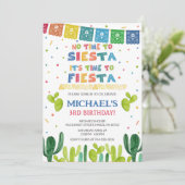 Fiesta Birthday Uitnodiging (Staand voorkant)
