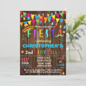 Fiesta Birthday Uitnodiging (Staand voorkant)